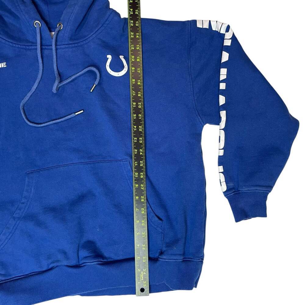 Indianapolis Colts Hoodie Mens Large Blue NFL Erin Andrews Sweatshirt - Picture 2 of 5